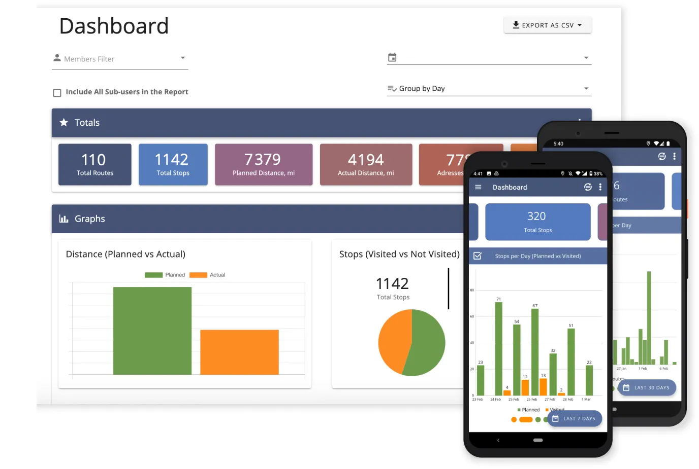 Get route information immediately and in real time through Optour